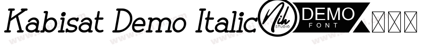 Kabisat Demo Italic字体转换